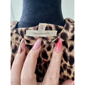41 Hawthorn Women's Leopard Print V-Neck Sleeveless Tank Blouse Size M thumbnail 5