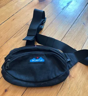 KAVU Spectator canvas waist pack black thumbnail 1