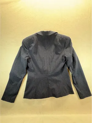 The Limited Stretch Women’s Small Navy Pinstripe Blazer Y2K Made in USA thumbnail 5
