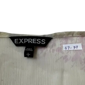 Express Multicolor Printed Sheer Unlined Blouse Women Size Large | 57-37 thumbnail 3
