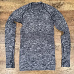 Lululemon Run: Swiftly Tech Long Sleeve Crew Space Dye Heathered Going Grape thumbnail 8