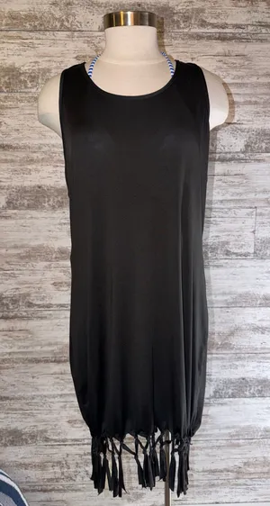 Francesca's Black Swimsuit Cover-Up thumbnail 1