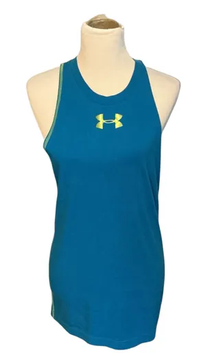 Under Armour Teal Blue Racerback Athletic Tank Top - Size Small thumbnail 1