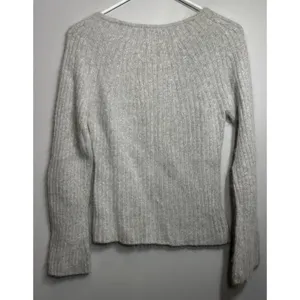 Vintage Tailor B Moss Wool Rabbit Lamb Angora Gray Sweater Scoop Neck SizeSmall thumbnail 2