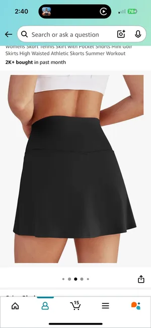 Tennis skirt Black Size M thumbnail 2