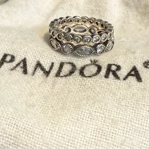 Pandora Alluring Brilliant Marquise Stackable Rings thumbnail 13