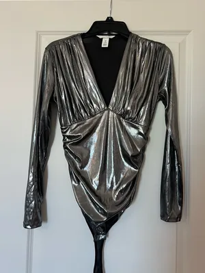 H&M shimmer bodysuit thumbnail 1