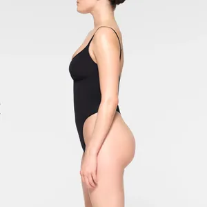 NWOT SKIMS Seamless Sculpt Thong Body Suit Onyx Size L thumbnail 3