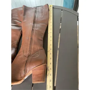 Skechers Women’s Knee High Leather Boots Brown Size 9 thumbnail 13