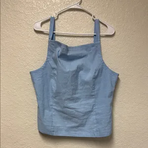 NWT MAEVE by Anthropologie Light Blue Women's Top *flaw noted* thumbnail 2