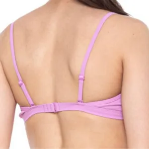 Prana‎ Speckle Rib Knit Bikini Top Violet Mist Purple Size XS thumbnail 2