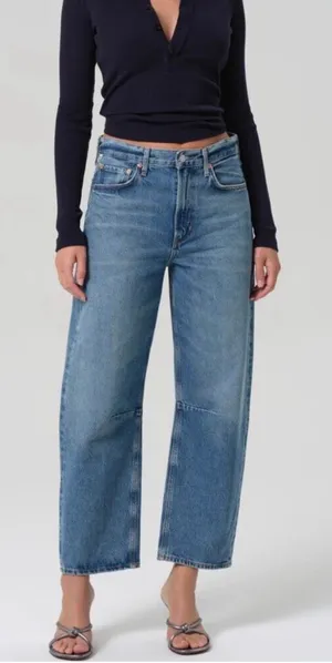 Citizens of Humanity Miro Pacifica High Rise Barrel Leg Jeans 25 thumbnail 1