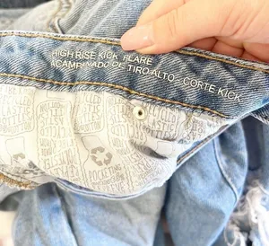 Wild Fable High Rise Kick Flare Distressed Raw Hem Jeans thumbnail 12