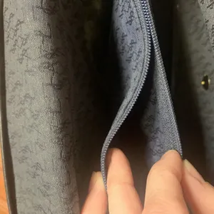 Vtg YSL Yves Saint Laurent Midnight Navy Blue Triangle Flap Crossbody Bag France thumbnail 7