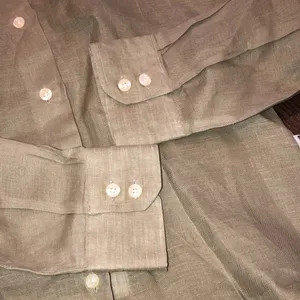 Barbour linen long sleeve ladies top button down size 6 thumbnail 2