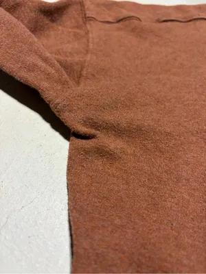 PACT Brown Long Sleeve Crewneck shirt medium organic cotton thumbnail 3