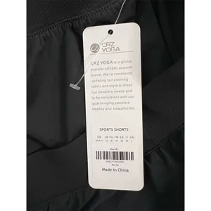 CRZ YOGA Women's Black Sport Shorts Size M Activewear Lightweight thumbnail 9