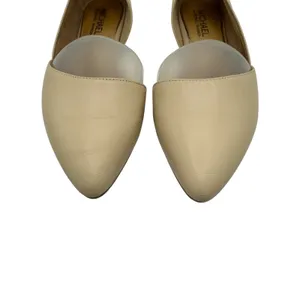 Michael Shannon Alyssa Flats Women‎ 9 Beige d'Orsay Pointed Toe Leather Preppy thumbnail 4