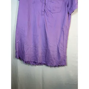 Day + Moon Shirt Dress Womens Size S Purple Denim Mini Short Sleeve thumbnail 4