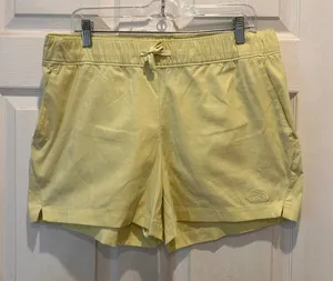 The‎ North Face Womens Hiking Shorts Fluorescent Green Activewear Large thumbnail 1