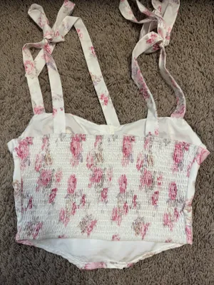 ZARA Ditsy Floral Spring/Summer Top thumbnail 2