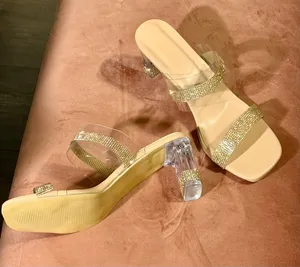 Gold Rhinestone Heels Boutique 9 thumbnail 8