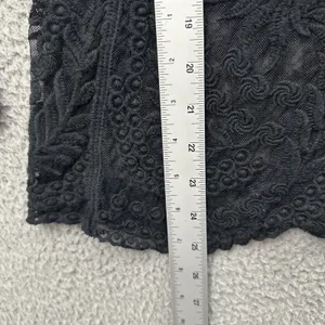 Y2K Express Sheer Crochet Lace Top Whimsigoth Witchy Fairy Grunge Women's Medium thumbnail 8