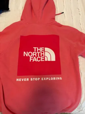 Pink women’s north face hoodie thumbnail 2