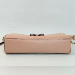Kate Spade Baldwin Street Angelica Bow Crossbody Bag Rosycheeks Pink Leather thumbnail 5