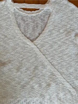 Roxy Sweater Womens Size Large Ivory Open Back Wrap Long Sleeve NEW thumbnail 2