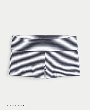 Hollister Callie Reversible Knit Shortie Shorts - Navy thumbnail 4
