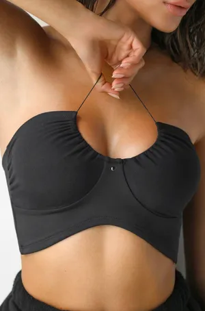 Joah Brown Curve Scrunch Top thumbnail 1