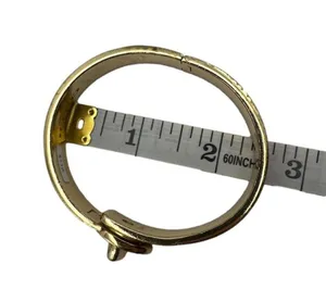 COACH Leather Turn Lock Hinges Bangle Bracelet thumbnail 5