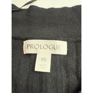 Prologue XS Black Sleeveless Dress Ribbed Knit V‎ Neck Casual Cute Minimalist thumbnail 2