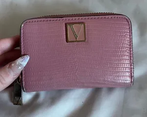 Victoria’s Secret Pink & Gold Zip Wallet thumbnail 1