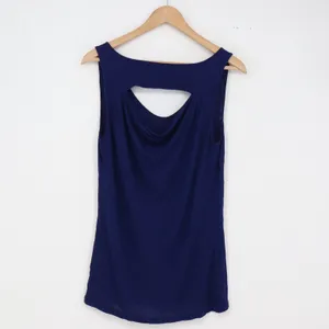 Banana Republic Tank Top Womens M Mythic Blue Cowl Back Cutout Excellent thumbnail 4