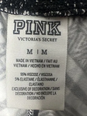 Pink By Victoria’s Secret M Wide Leg Lounge Pants Comfy Pull On 2016 Y2K Style thumbnail 5