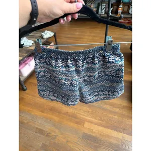 Patagonia Women's Baggies 5" Shorts Tiki / Tidepool Blue geometry xxs thumbnail 4
