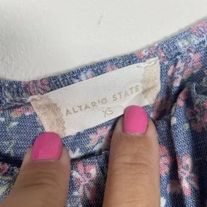 Altard State Dress Womens Size XS Blue Floral Babydoll‎ Tiered Peasant Cottage thumbnail 7