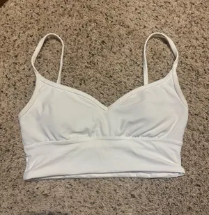 Lululemon White Sports Bra thumbnail 1