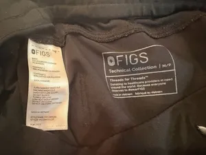 FIGS YOLA Skinny Scrub Pants Black Medium Petite M/P Technical Collection thumbnail 3