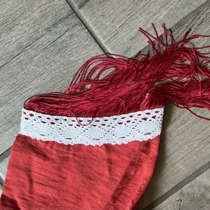 Elegant Red Fringe Dress Size M thumbnail 3