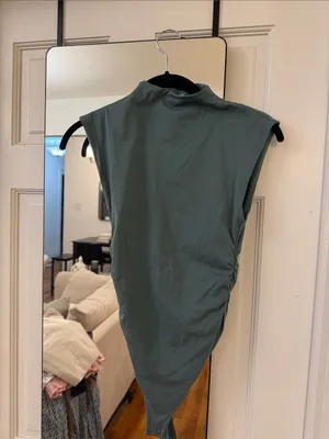 Abercrombie Body Suit Mock Neck Women’s Top - Teal thumbnail 2