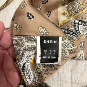 SheIn Halter top Brown Patchwork Size Small thumbnail 5