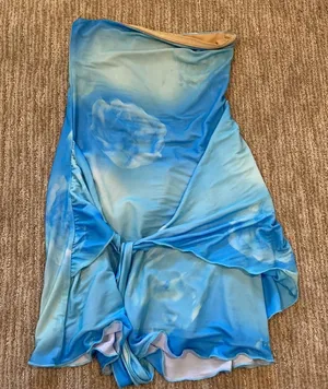 White Fox Blue Strapless Dress thumbnail 1