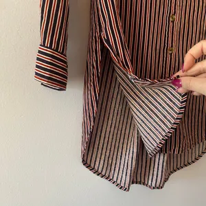 Maeve by Anthropologie Adelaide Poplin Striped Button Down Shirt Women's size XS thumbnail 7