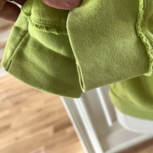 Retro Aeropostale Hoodie Lime Green Pullover Sweatshirt Womens Medium thumbnail 5