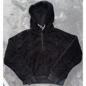 Lululemon Women's Oh So Sherpa Half Zip Black Size 6 thumbnail 1