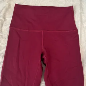 High-Waisted lululemon Burgundy Leggings thumbnail 4