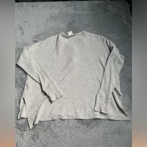 Aerie offline Gray Waffle Knit Henley Top small thumbnail 10